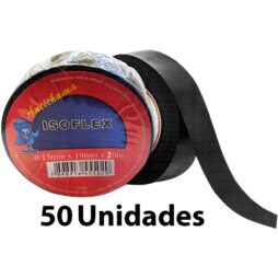 Fita Isolante Anti Chama Isoflex 19mm x 10m 50 Unidades